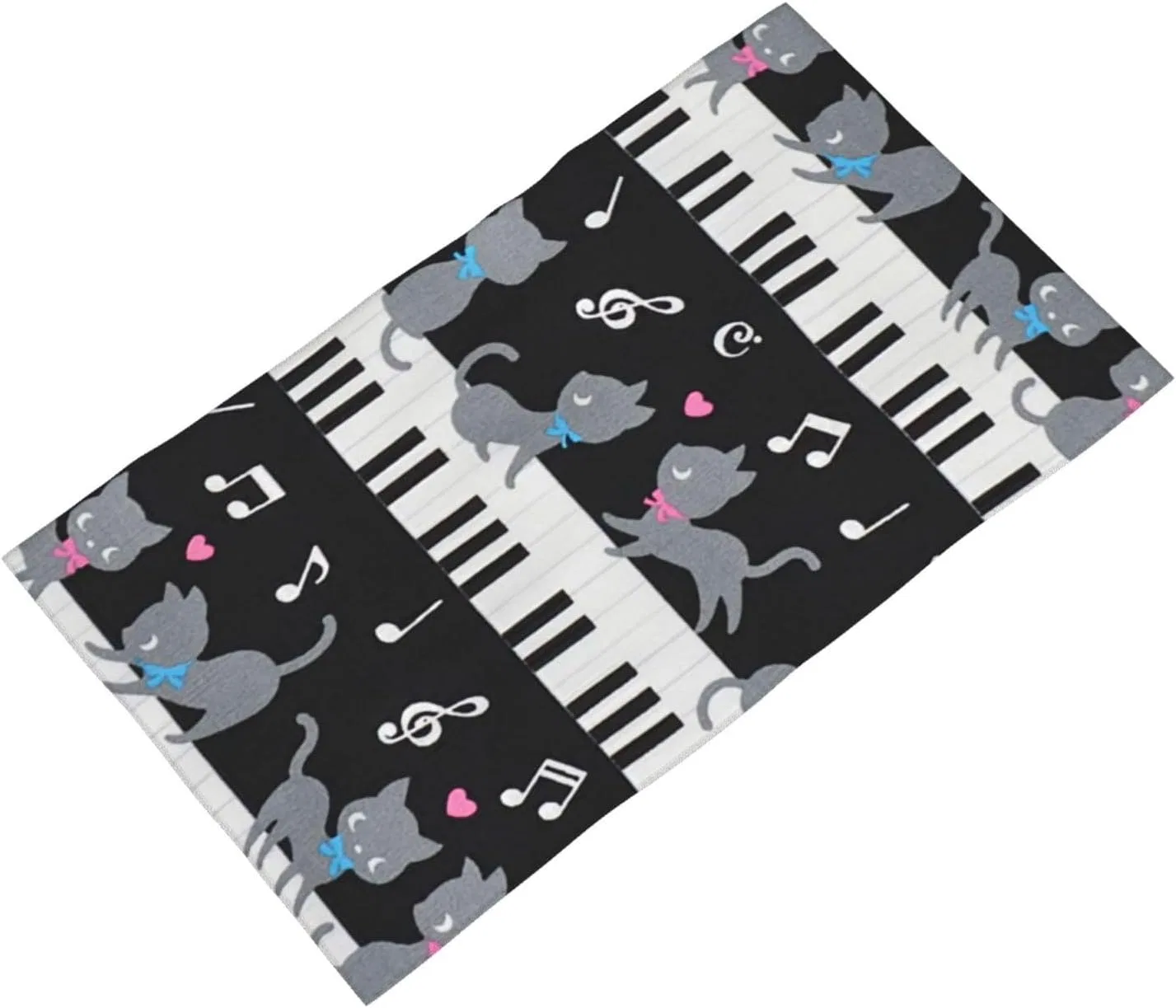 Салфетка для лица BAFAFA с принтом Music Cat, 27.5 × 40.6 см — фото 2