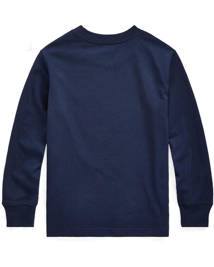 Лонгслив Polo Ralph Lauren Kids Cotton Jersey Long Sleeve Tee, цвет Cruise Navy — фото 2