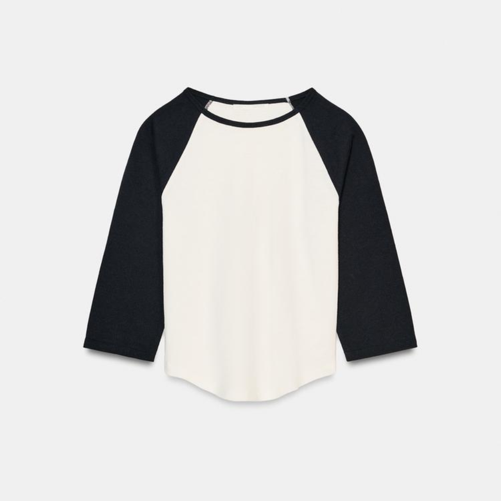 

Футболка Zara Contrast Heavy Cotton, черный/белый