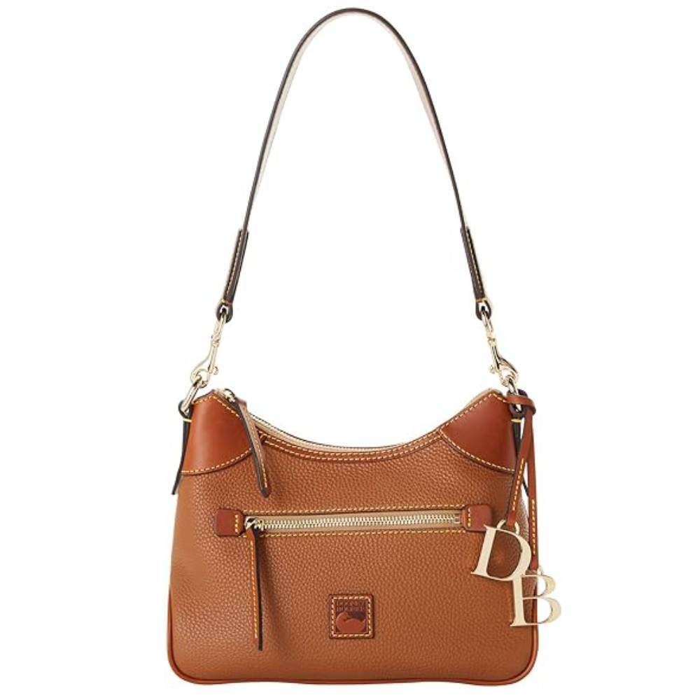 

Сумка Dooney & Bourke Handbag Pebble Grain Small Hobo, коричневый
