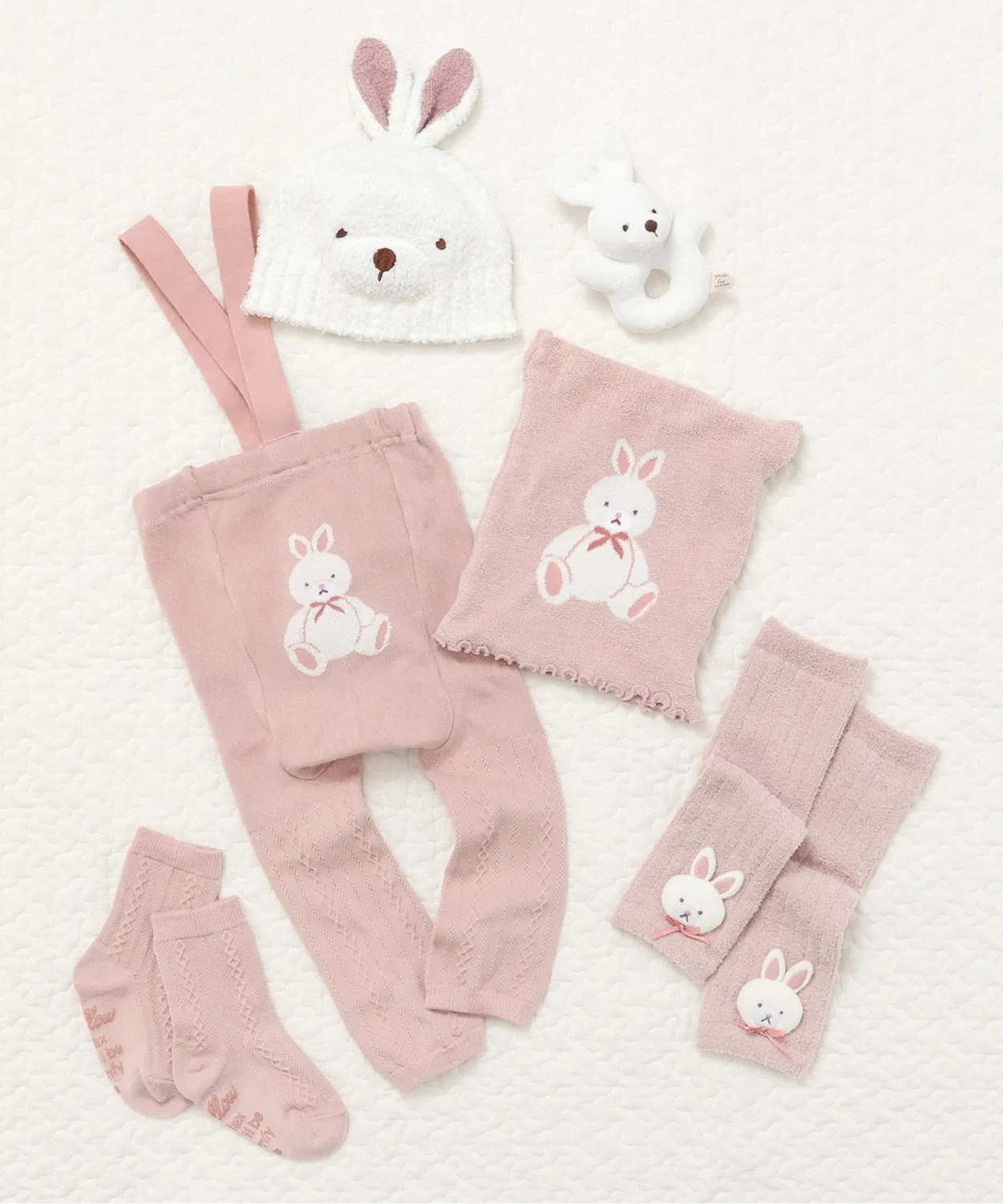 Детский боди-комбинезон с принтом, модель Baby Hara Maki, apres les cours, Pink — фото 4