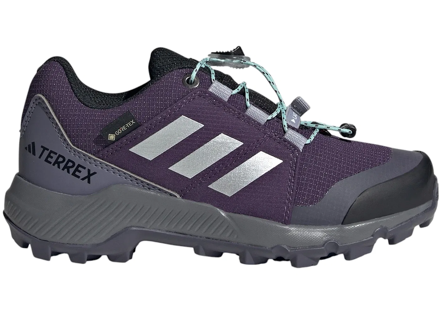 Детские кроссовки для активного отдыха Adidas Terrex Gore-Tex, Aurora Plum/Silver Metallic/Semi Flash Aqua