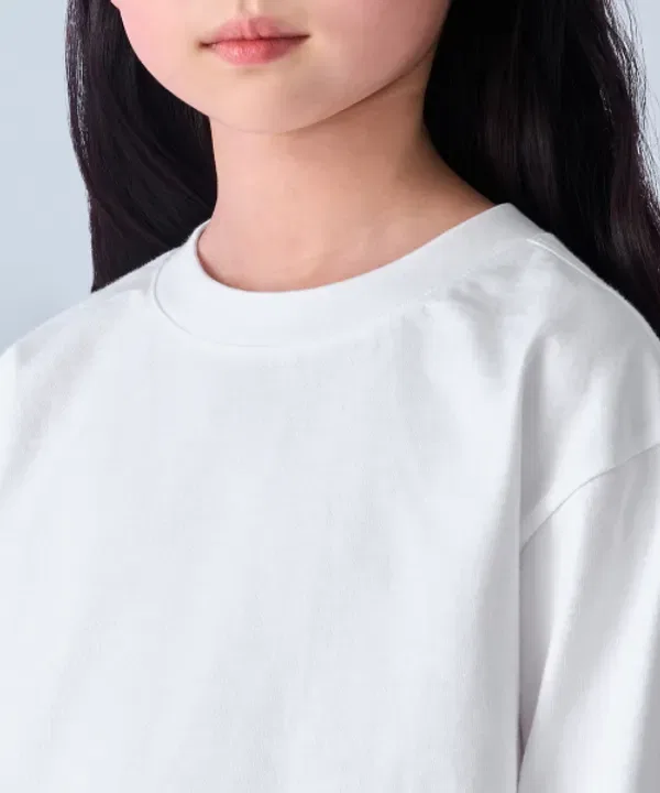 Футболка с длинным рукавом Relaxed Crew Neck, Musinsa Standard Kids, белый — фото 4