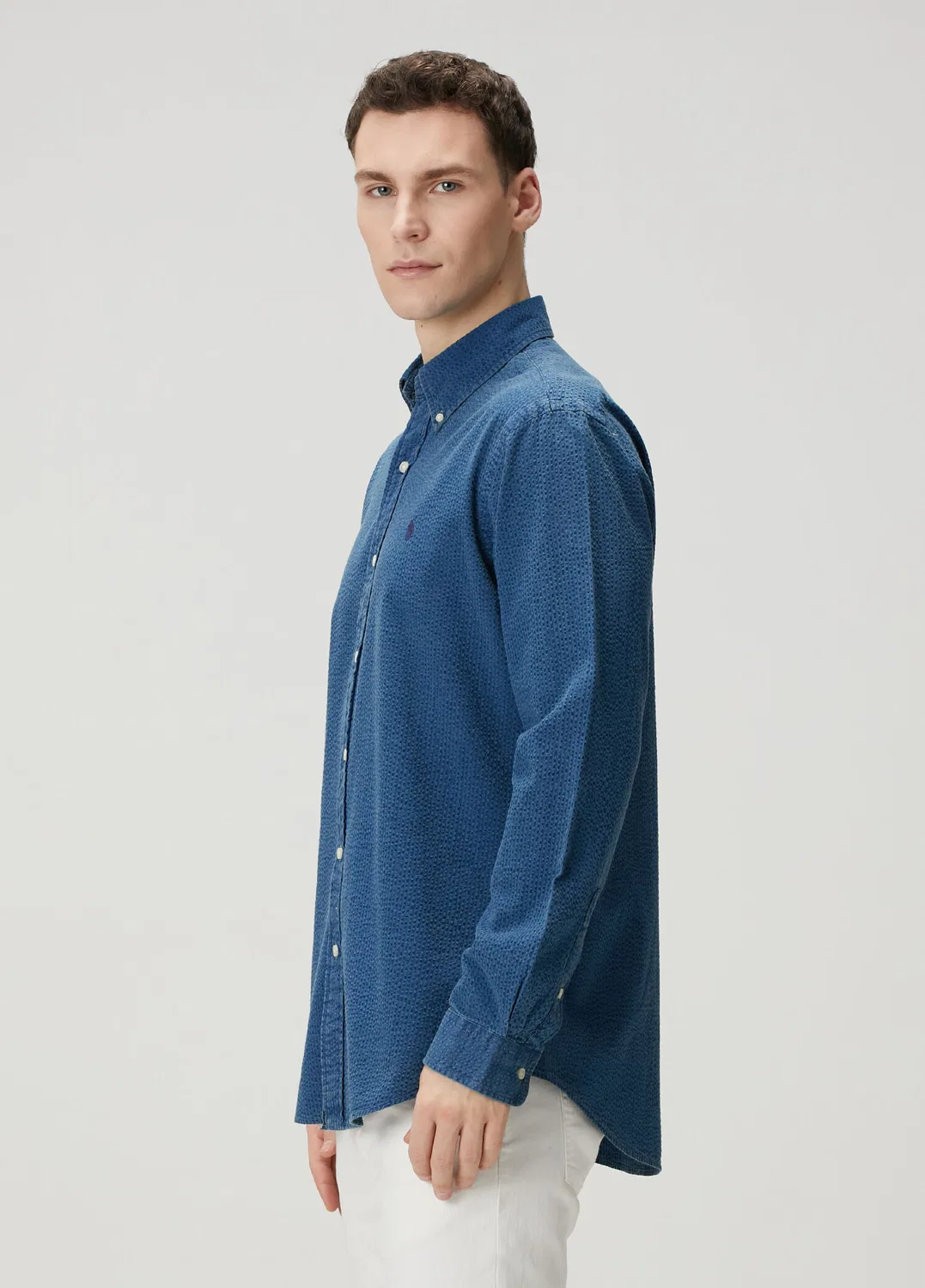 Рубашка Polo Ralph Lauren Indigo, indigo — фото 3
