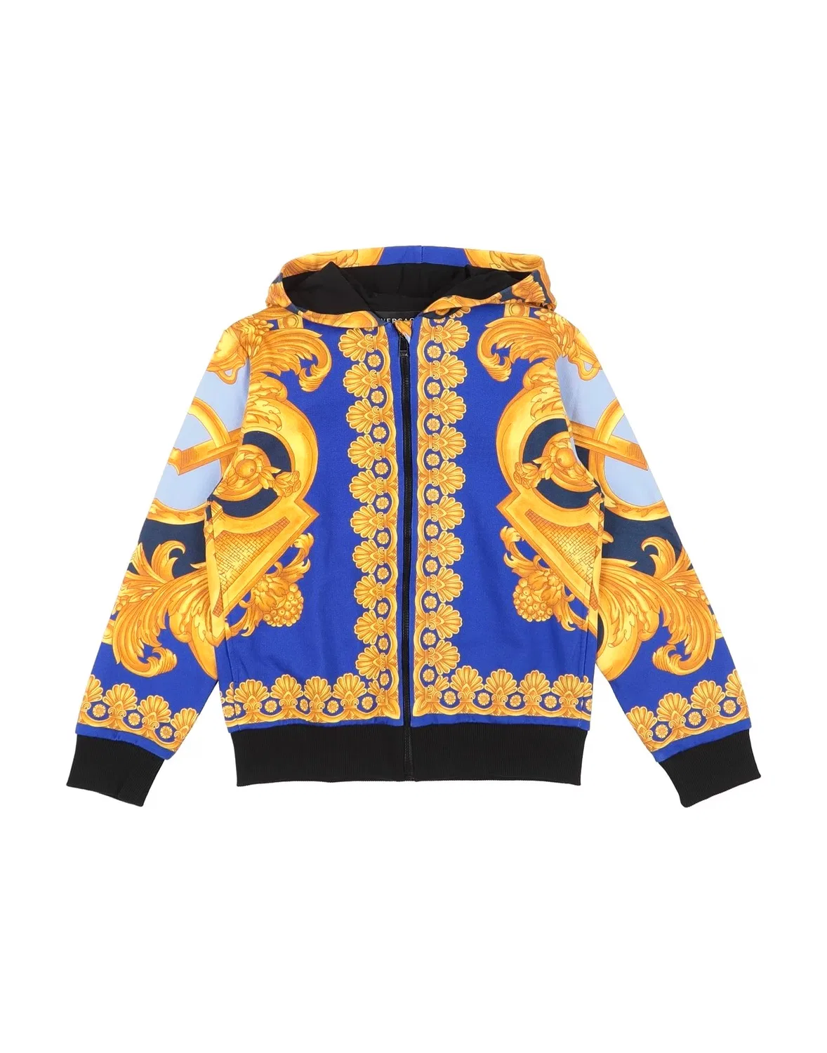 Детский свитшот с капюшоном Versace Young, синий