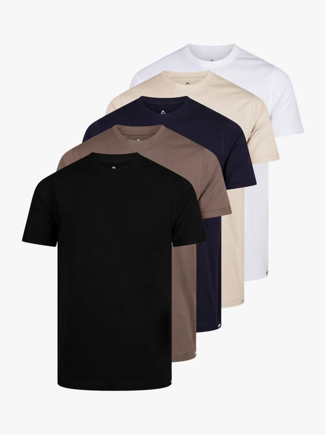 

Флойд хлопковая футболка с коротким рукавом и круглым вырезом LUKE 1977, Pack of 5