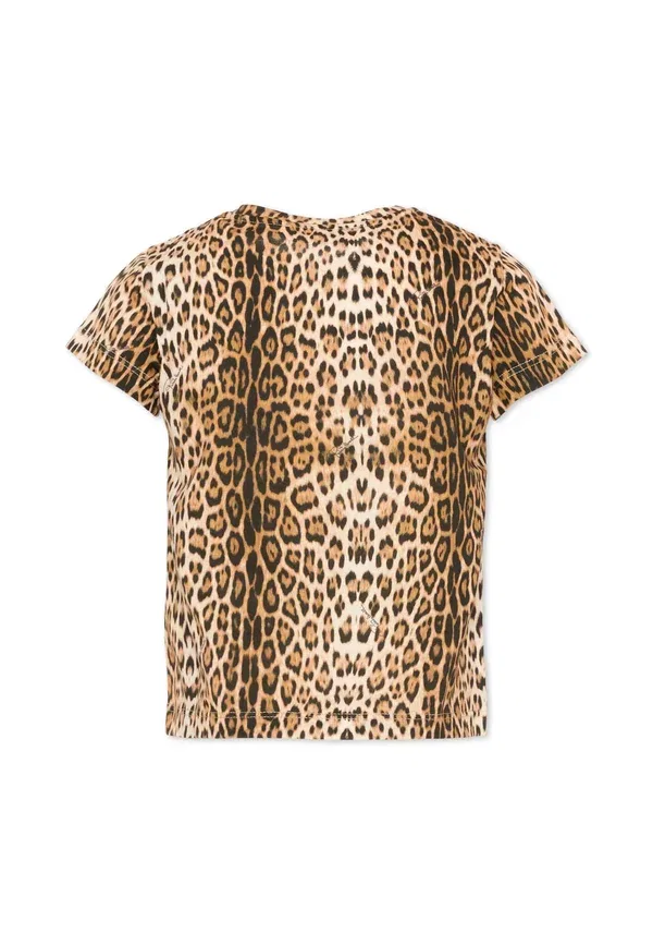 Футболка с принтом животного Roberto Cavalli Junior Коричневый — фото 2