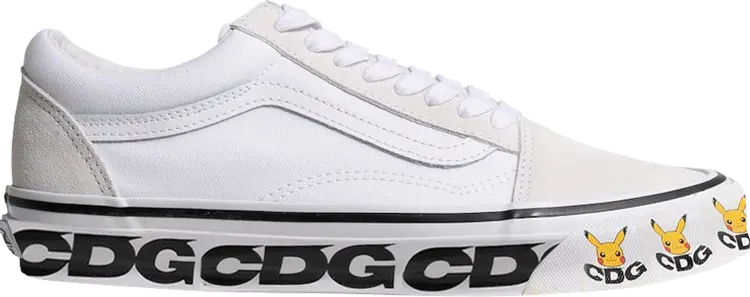 

Кеды Vans Comme des Garçons x Pokémon x OG Old Skool LX Pikachu, белый