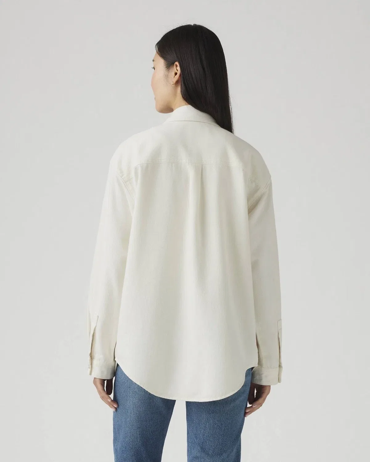 Женская рубашка оверсайз с длинным рукавом Iris Overshirt Levi's, White — фото 2