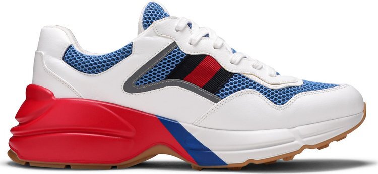 

Кроссовки Gucci Rhyton White Blue Red Reflective, белый