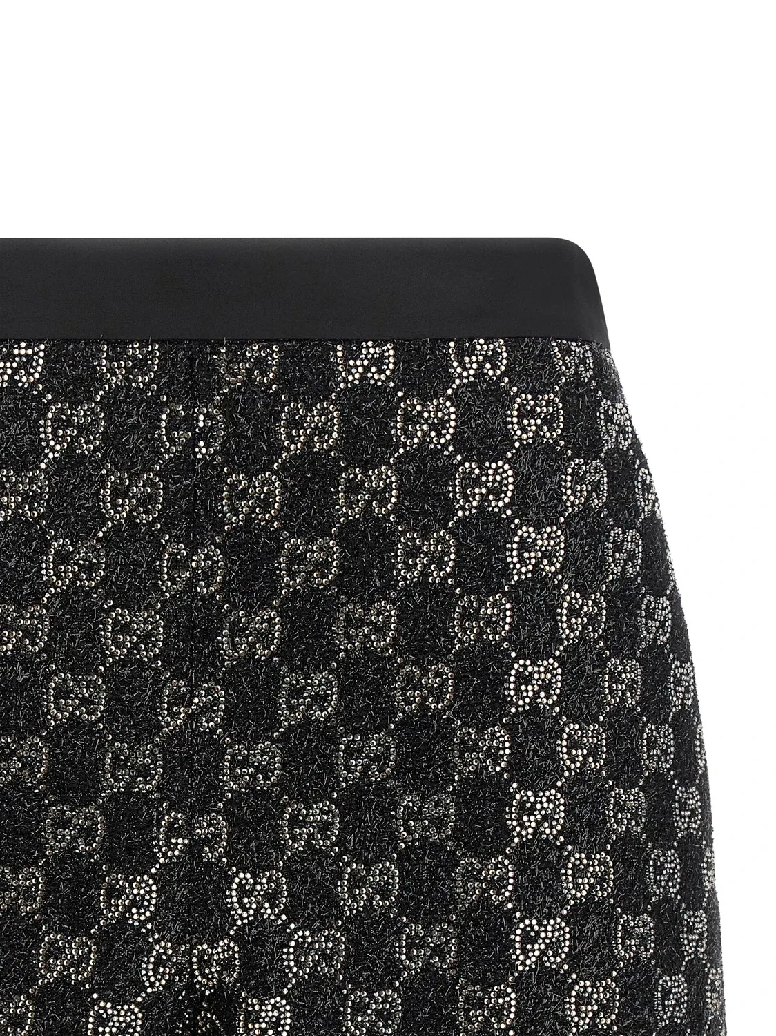 Шорты с вышивкой Gucci, черный — фото 3