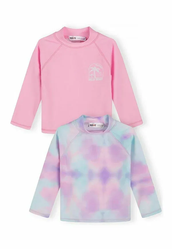 Комплект из 2 лонгсливов с градиентом Minoti, light pink, light blue — фото 3