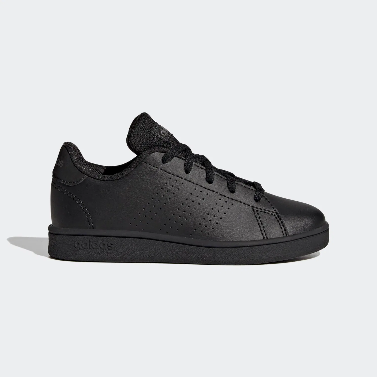 Детские кроссовки с закрытой шнуровкой Advantage Lifestyle Court Lace Adidas, Schwarz Grau