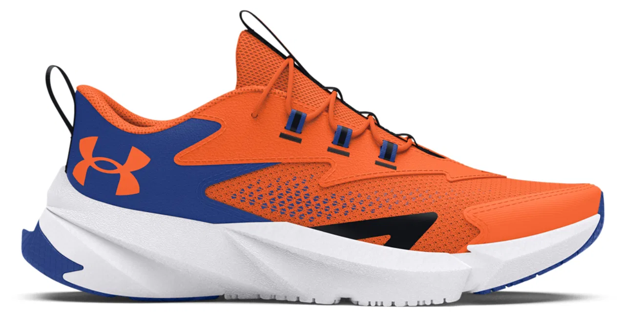 Кроссовки для мальчиков Scramjet 6 AL Under Armour, цвет Orange Blast/Tech Blue/Orange Blast