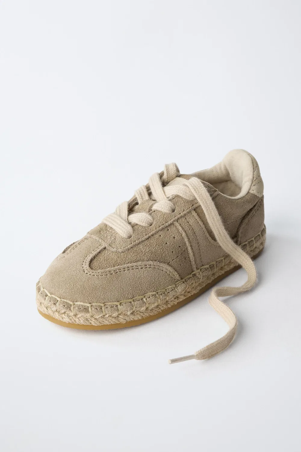 Джутовые кроссовки ZARA, Sand Brown — фото 3