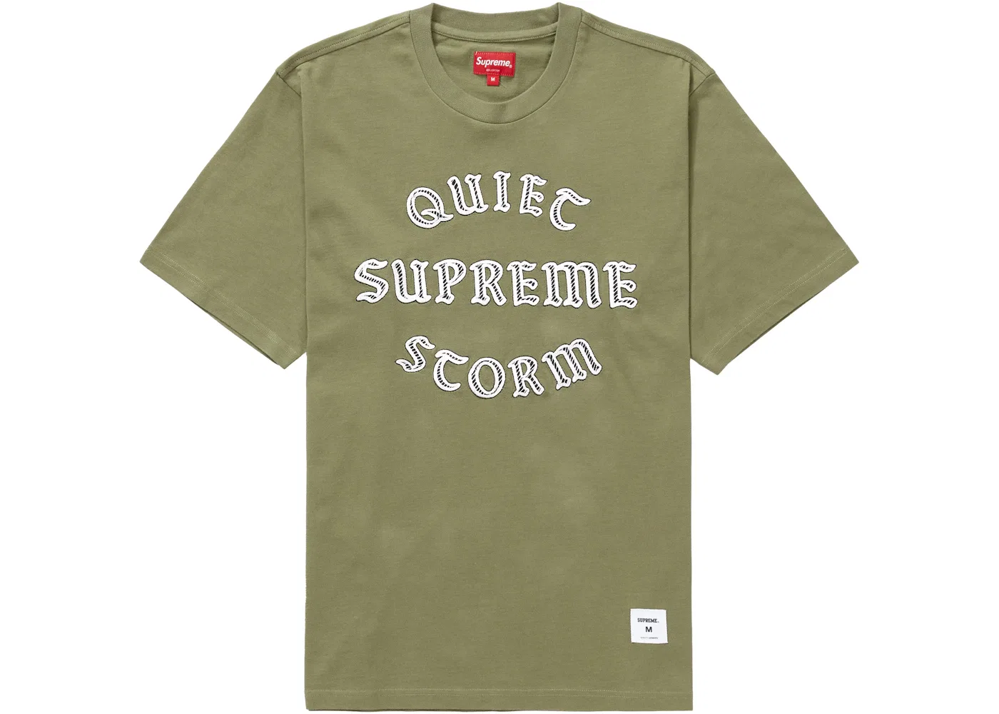 Мужская футболка с коротким рукавом Supreme Quiet Storm S/S Tee, Light Olive