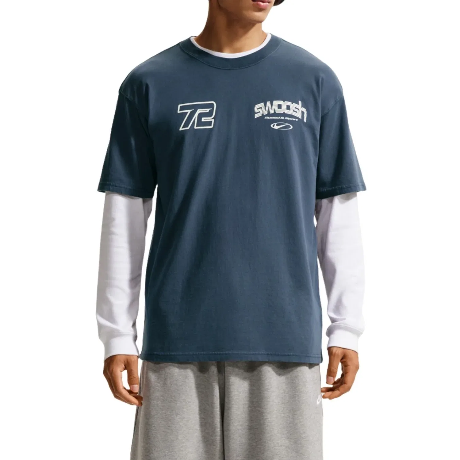 Мужская футболка LSE Speed T-Shirt Asia Sizing 'Blue' Nike, синий — фото 3