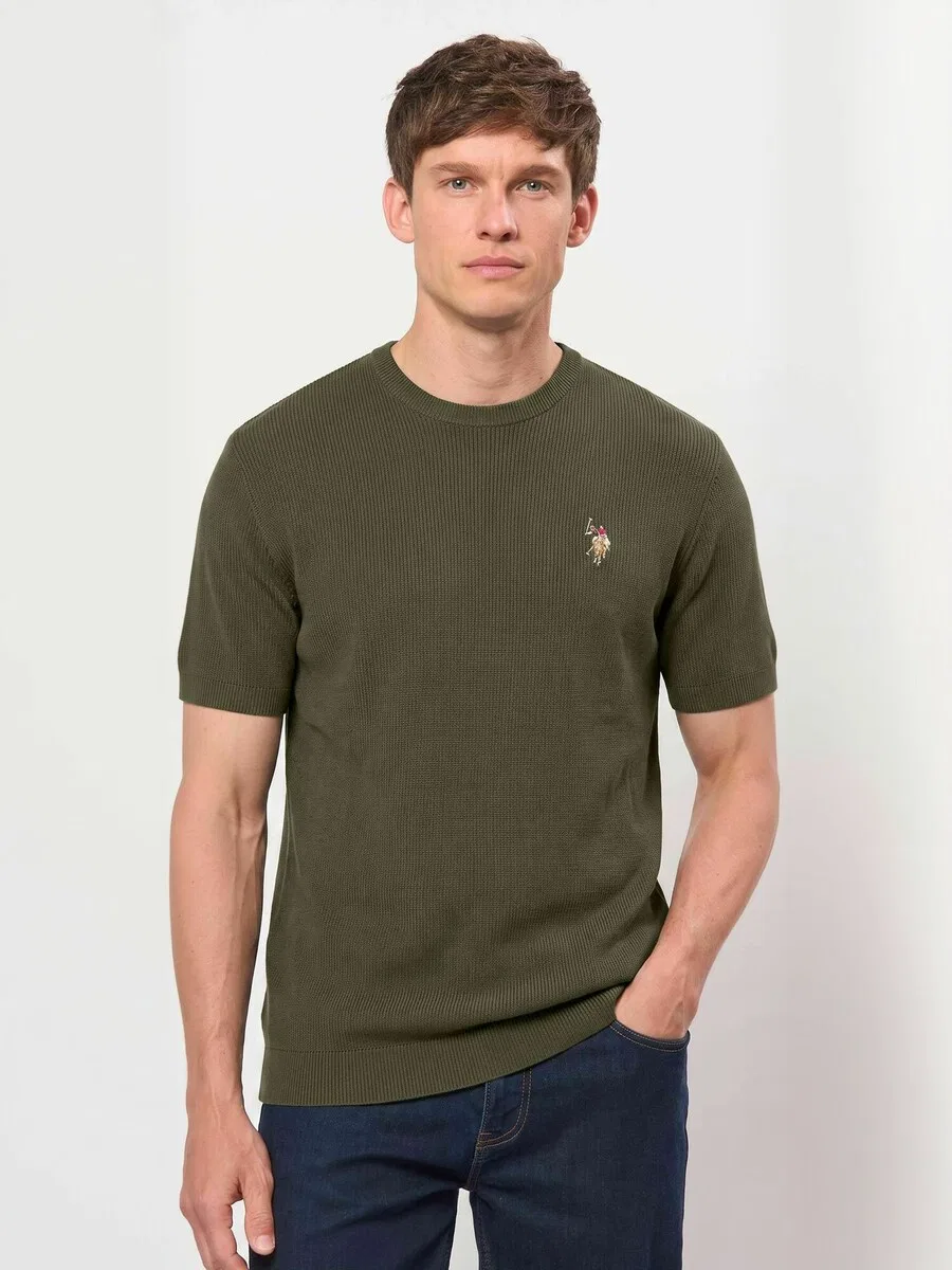 Рубашка на пуговицах стандартного кроя 'UMDarwin' зеленого цвета U.S. POLO ASSN. — фото 2