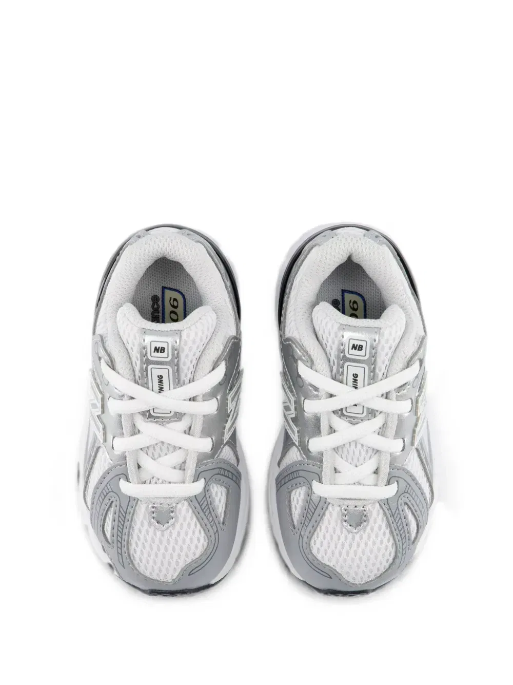 Кроссовки на шнурках-банджи New Balance Kids, белый — фото 4