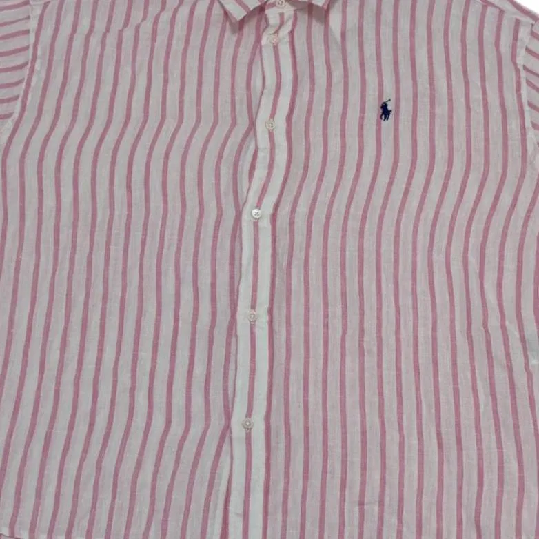 Женская рубашка с отложным воротником, Pink, Polo Ralph Lauren — фото 4