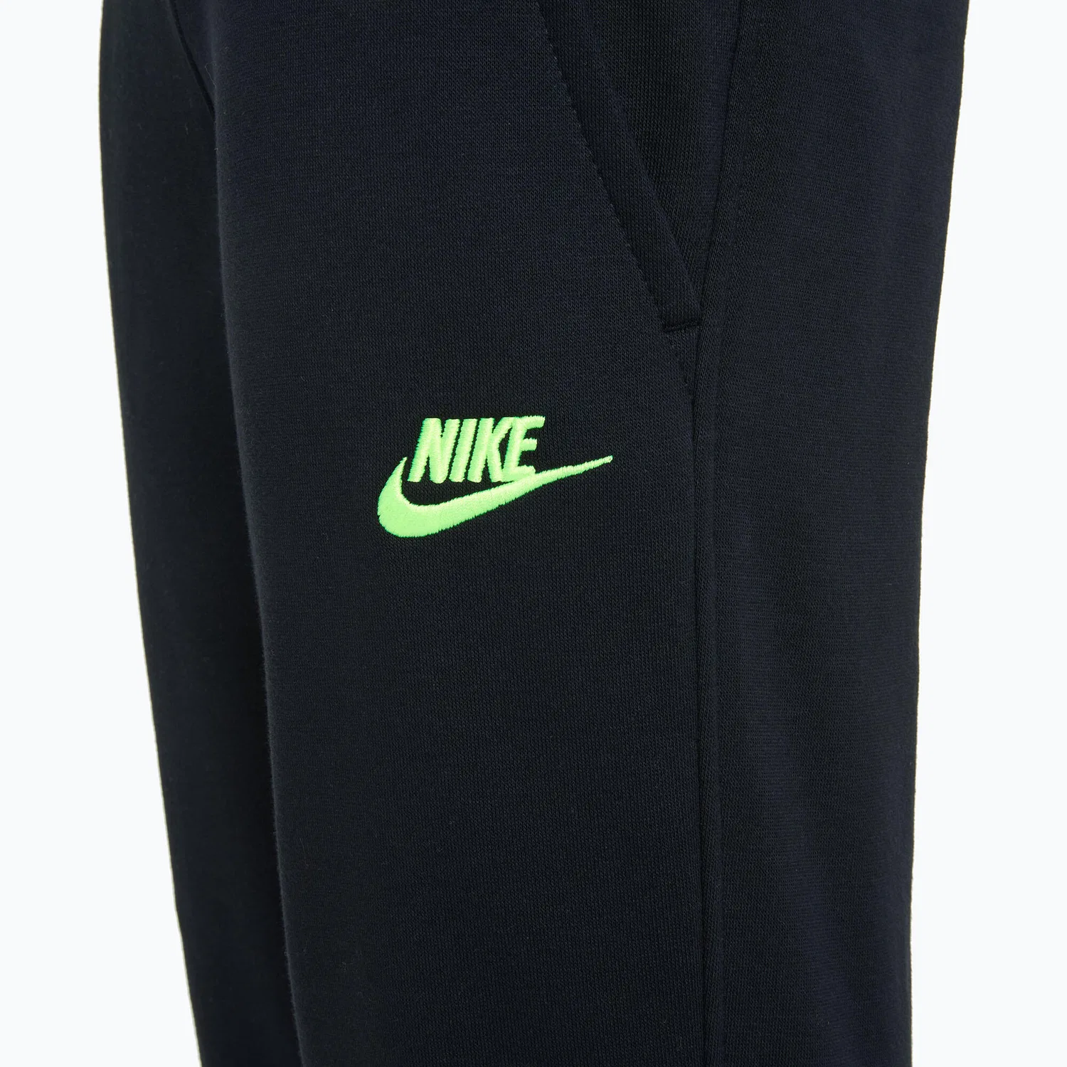 Детские спортивные штаны из футера с эластичным поясом Nike Sportswear Club Fleece, Schwarz — фото 3
