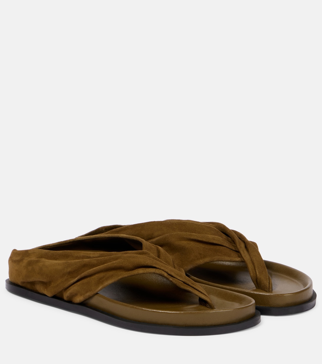 Шлёпанцы из замши Shaw A.Emery, Hazel Suede
