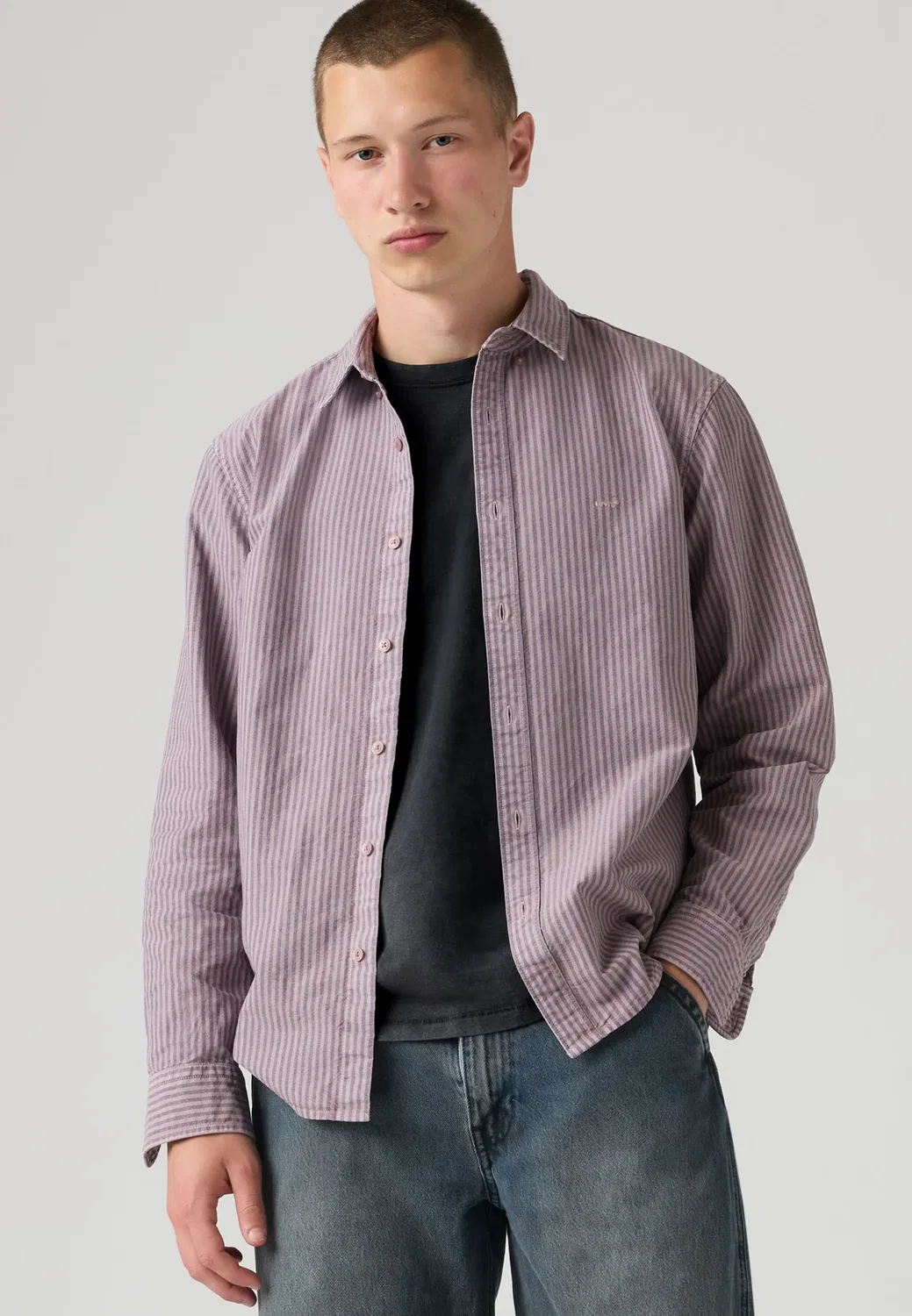 Настоящая рубашка на пуговицах Levi'S, Quail Garment Dye — фото 3