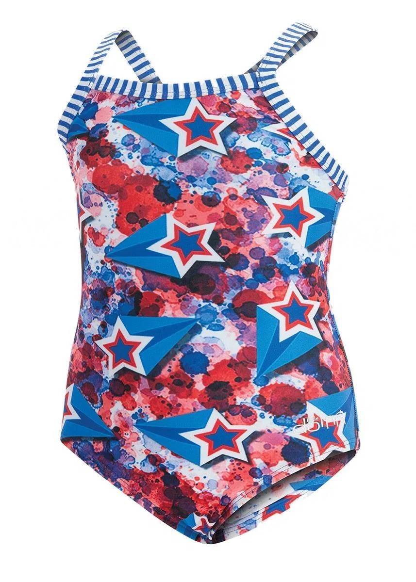 Детский купальник с принтом Liberty Dolfin, Цвет Bunt / Rot