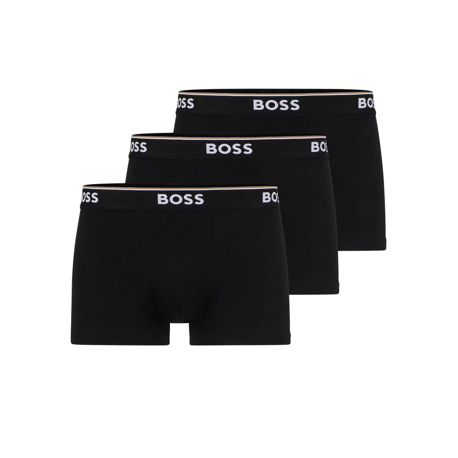 Мужские боксеры из эластичного хлопка в упаковке 3 шт. BOSS, Black
