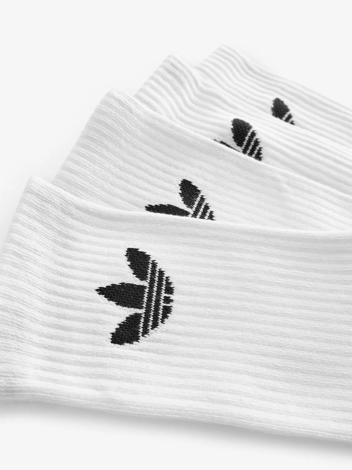 Носки, хлопковые, Trefoil Cushion Crew adidas, белый — фото 4