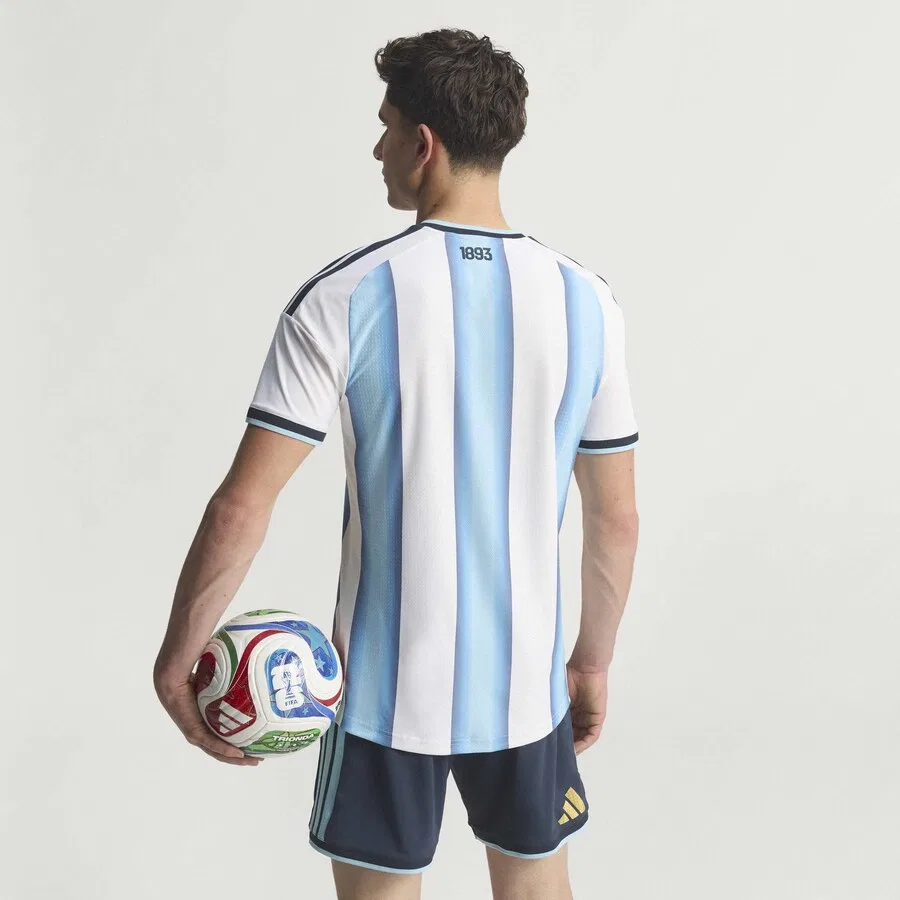 Футболка ADIDAS PERFORMANCE Performance Shirt 'Argentina 26 Home Authentic' белого цвета — фото 3