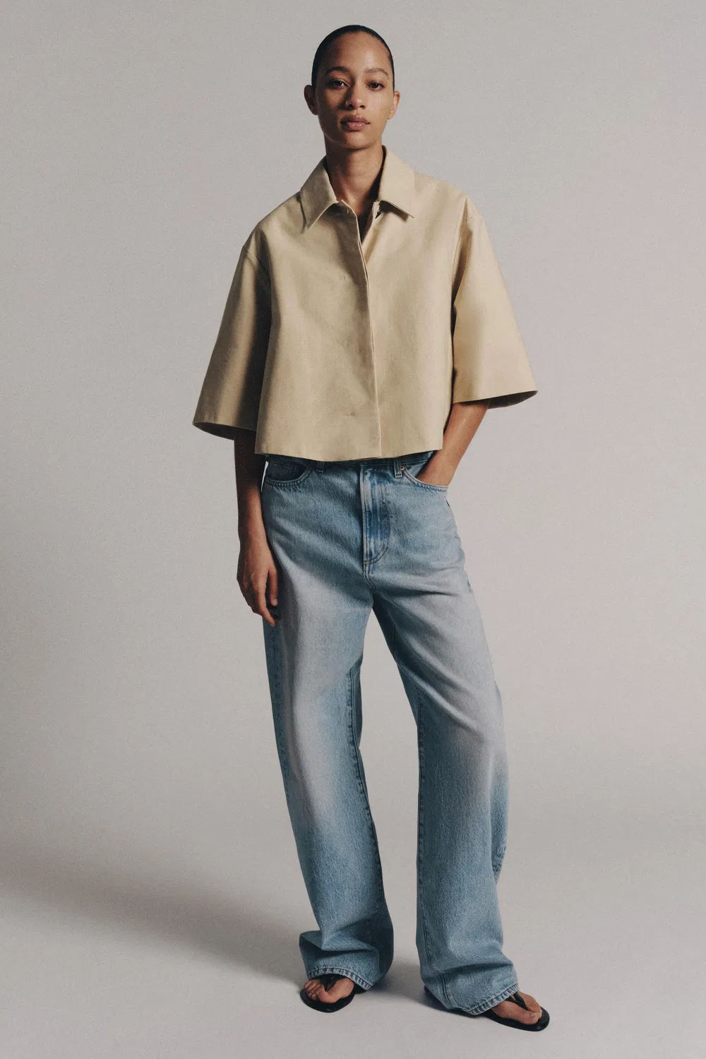 Короткая куртка из коллекции ZW ZARA, Beige