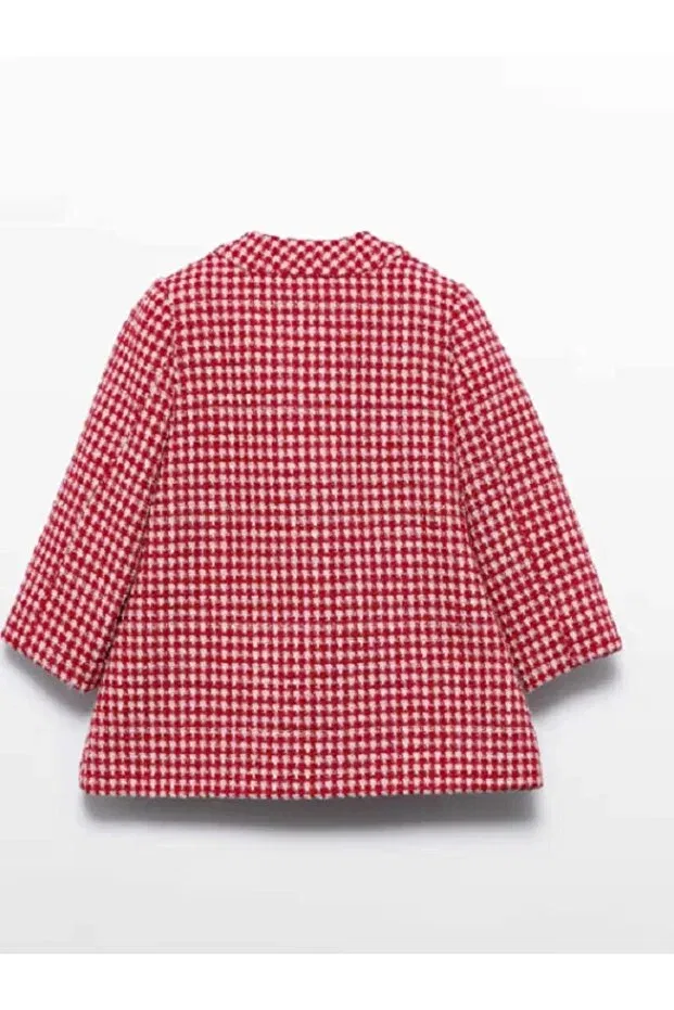 Детское пальто для девочек с длинным рукавом Basics Abel & Lula, Red — фото 2
