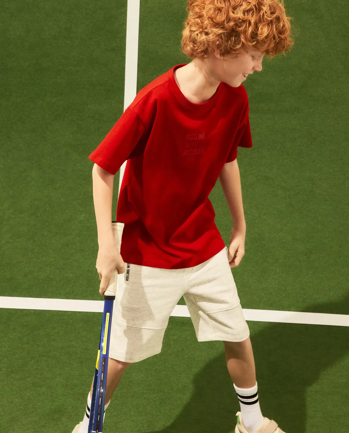 Детская футболка с принтом High Density Texto Kids El Corte Inglés, Rojo