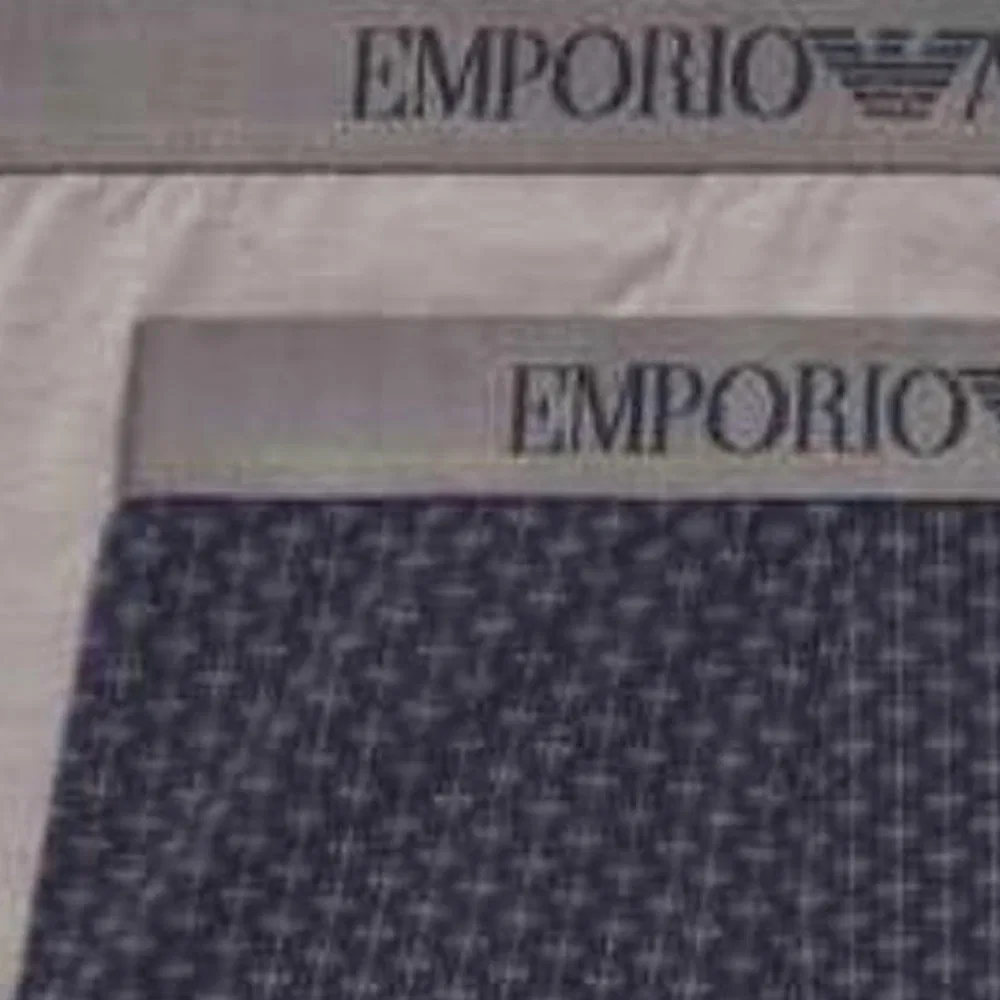 Мужские трусы-боксеры набор 2 шт Emporio Armani, Серый+Многоцветный — фото 4