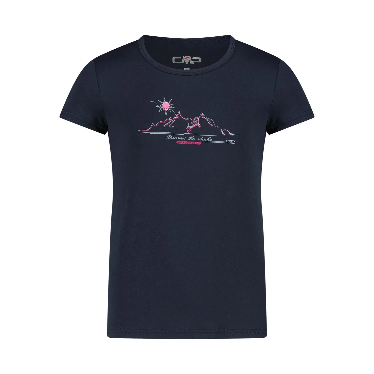 Детская футболка с принтом KID G T-SHIRT Cmp, Dunkelblau / Kosmosblau / Blau
