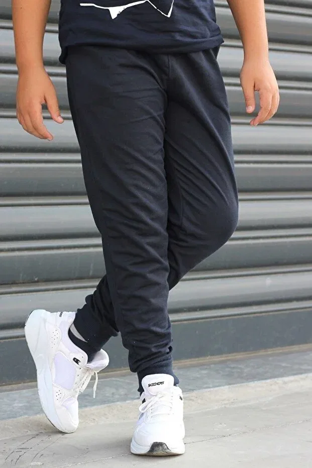 Детские спортивные штаны для мальчиков с карманами Çiggo Kids, Navy Blue — фото 3