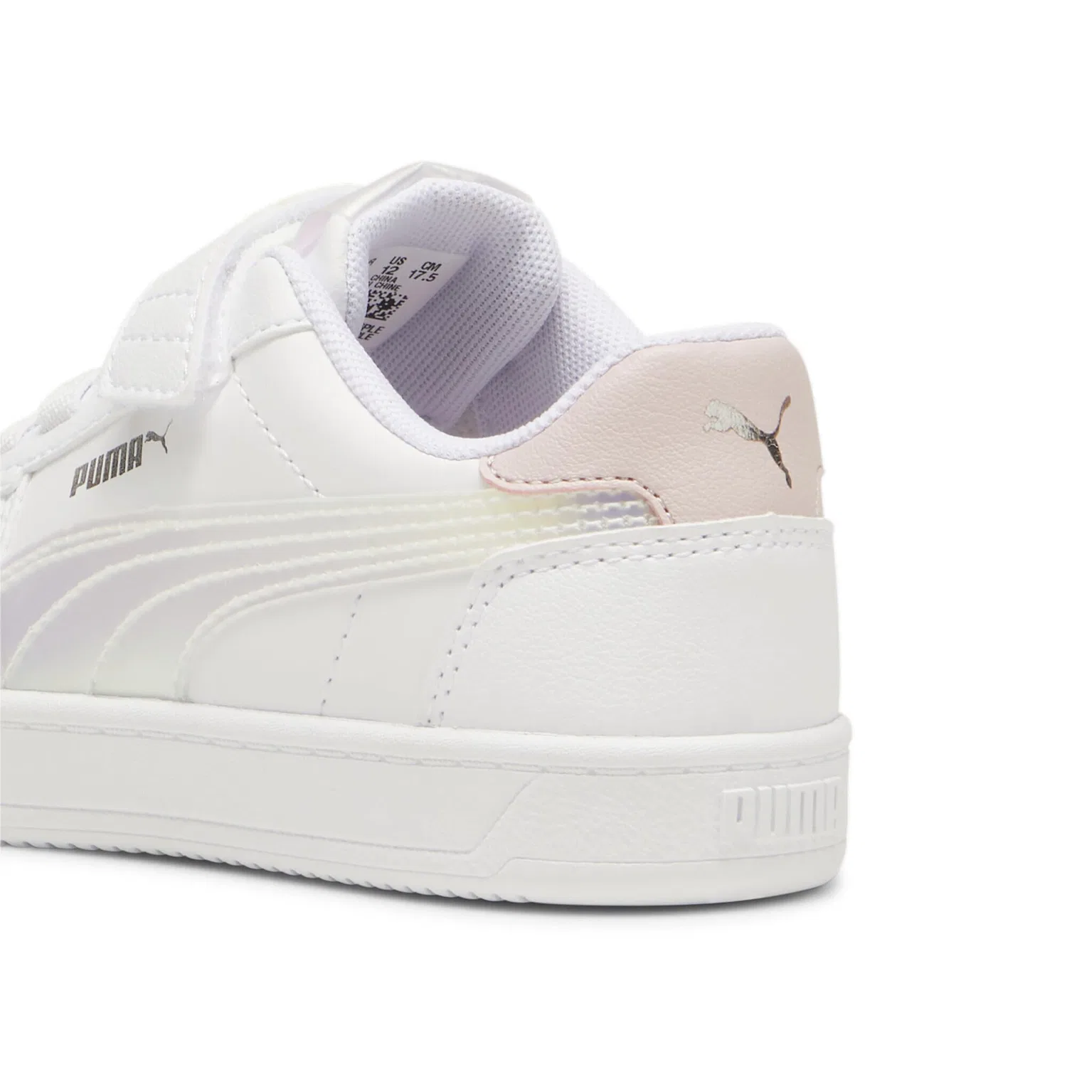Детские кроссовки для девочек с принтом Caven III Holo 2.0 PUMA, White Mauve Mist Silver — фото 3