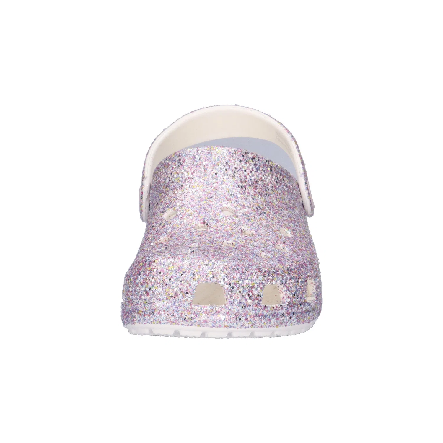 Детские сандалии-клог с блестками Classic Fantasy Glitter Clog Crocs, Rosa Weiss — фото 3