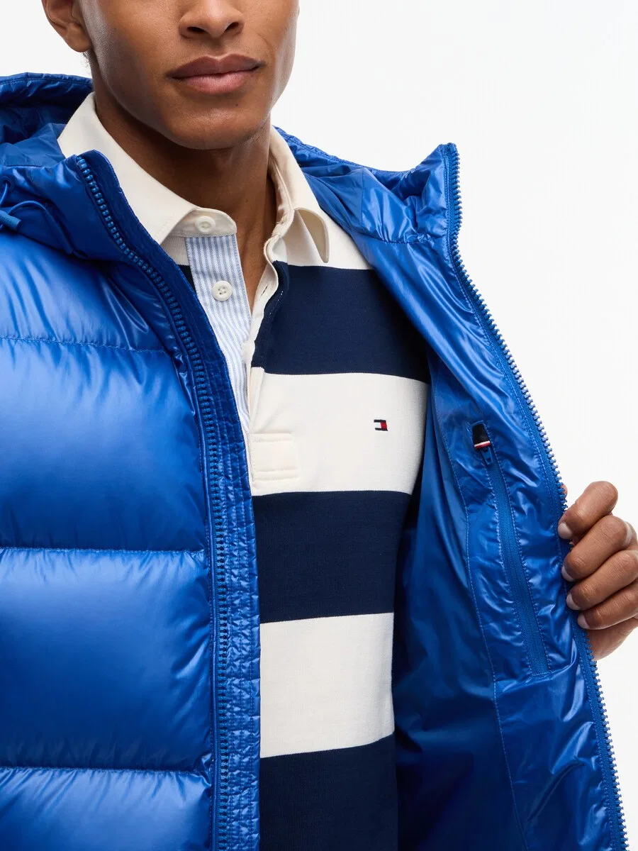 Зимняя куртка TOMMY HILFIGER королевского синего цвета — фото 4