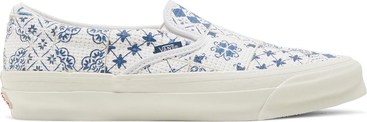

Кеды Vans Kith x OG Classic Slip-On LX Azulejo Tile, белый