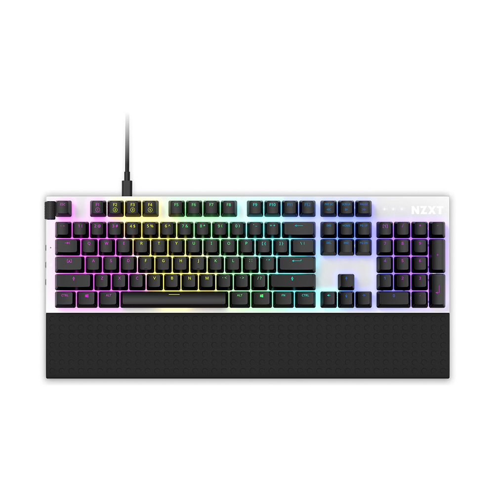 

Проводная игровая клавиатура NZXT Function, белый, английская раскладка