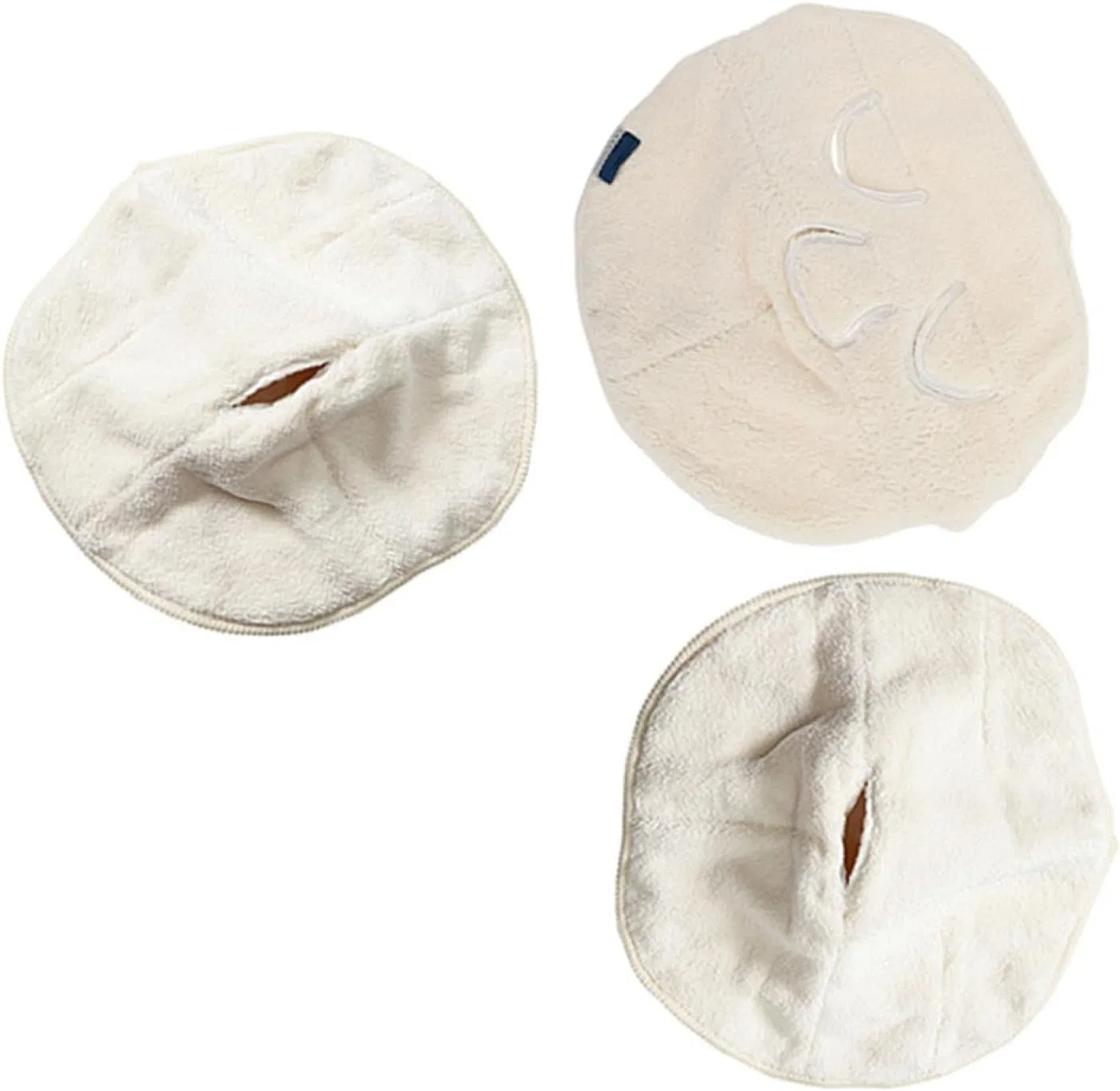 Салфетки для лица из кораллового флиса, SOESFOUFU, 3 шт, Белый