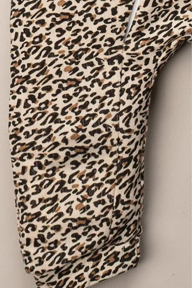 Детский комбинезон для девочек с принтом Leopard Mai Perla, Leopard — фото 4