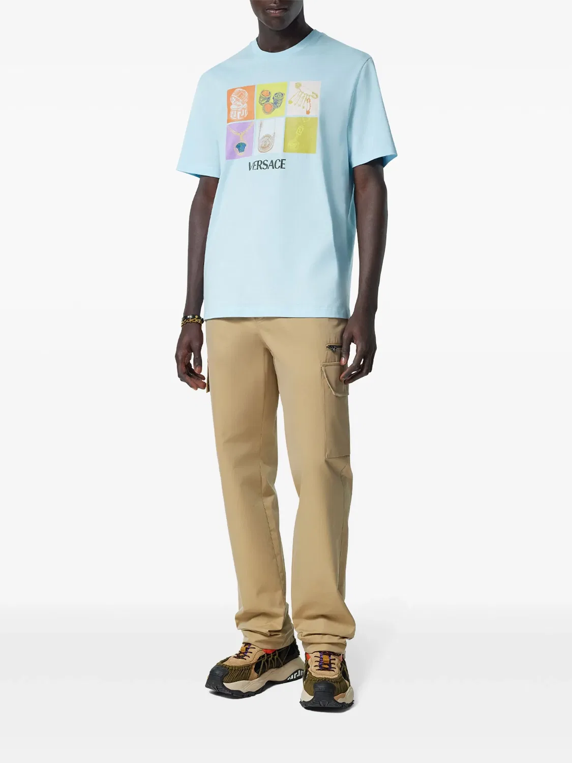 Футболка Pop Jewels Versace, синий — фото 2