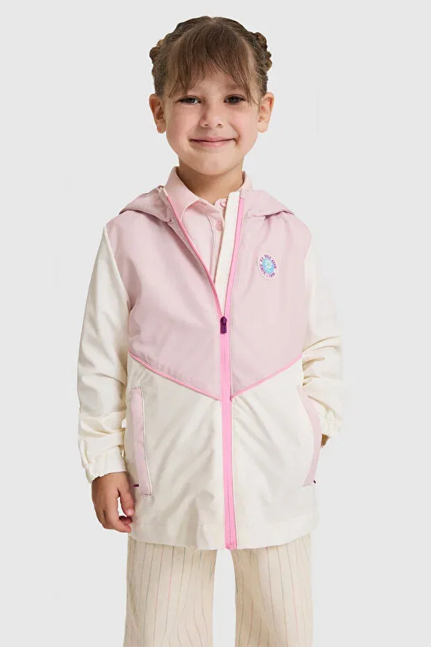 Детское пальто для девочек с воротником U.S. Polo Assn. Light Pink