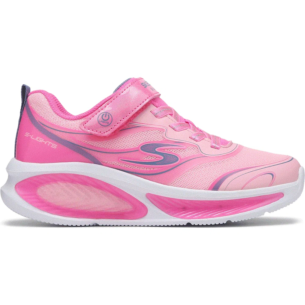 Детские кроссовки с космическим свечением Skechers, Pink — фото 2
