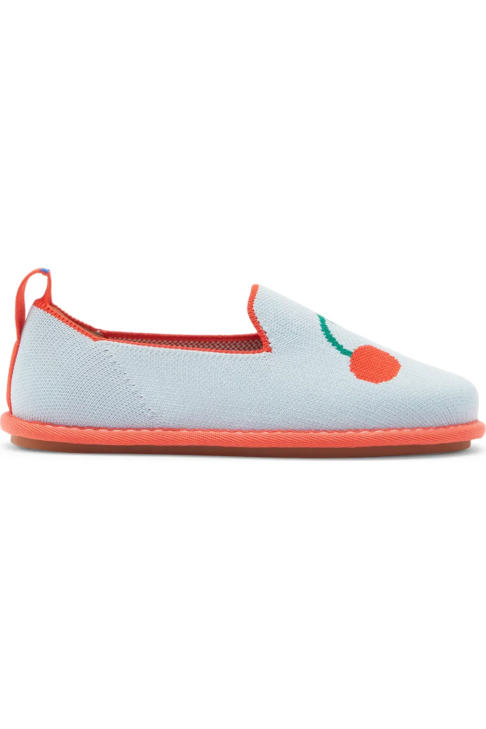 Детские лоферы дышащие The Mini Loafer Rothy's, Cherry Blue — фото 3