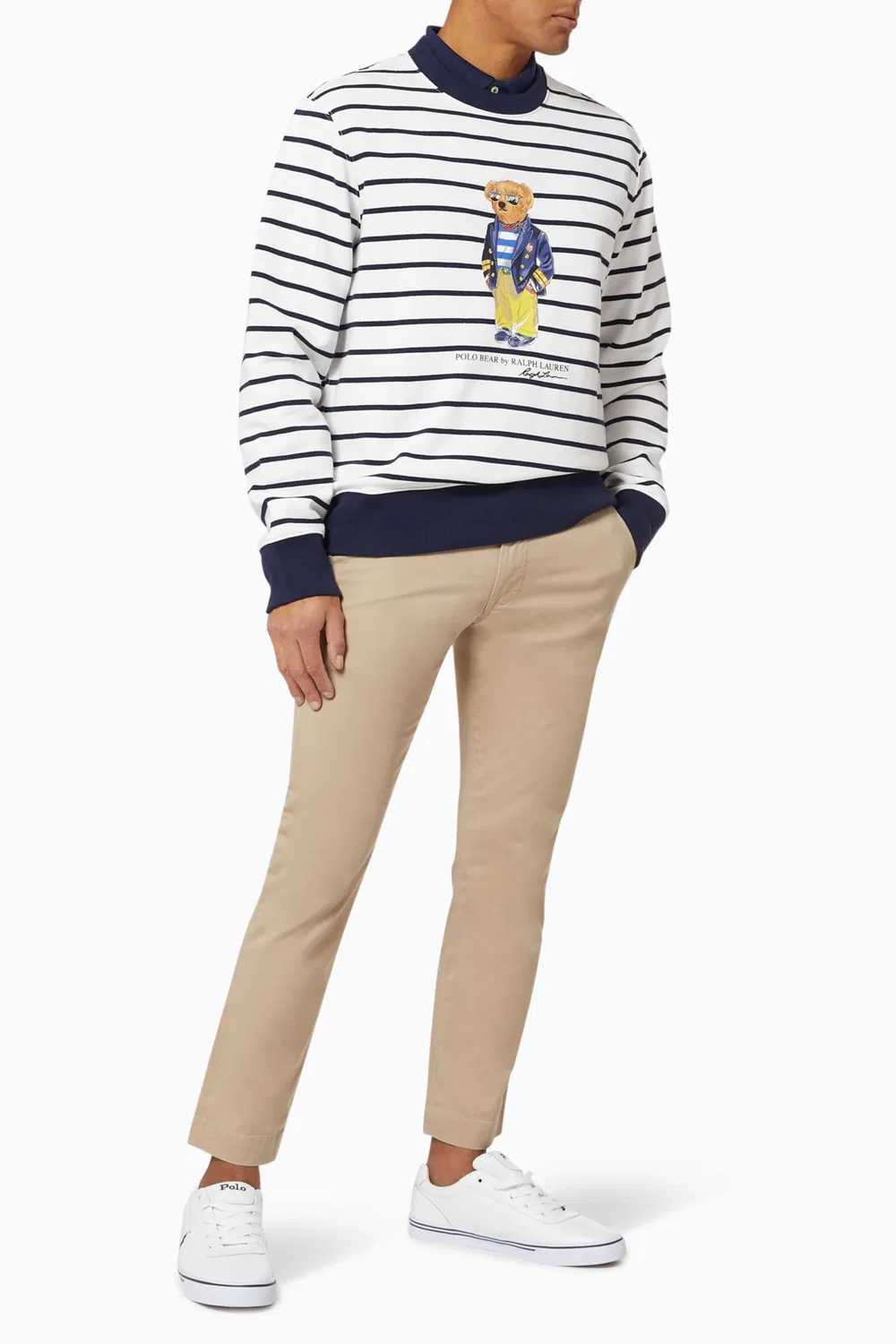 Брюки чинос слим с эффектом стрейч Polo Ralph Lauren, нейтральный — фото 2