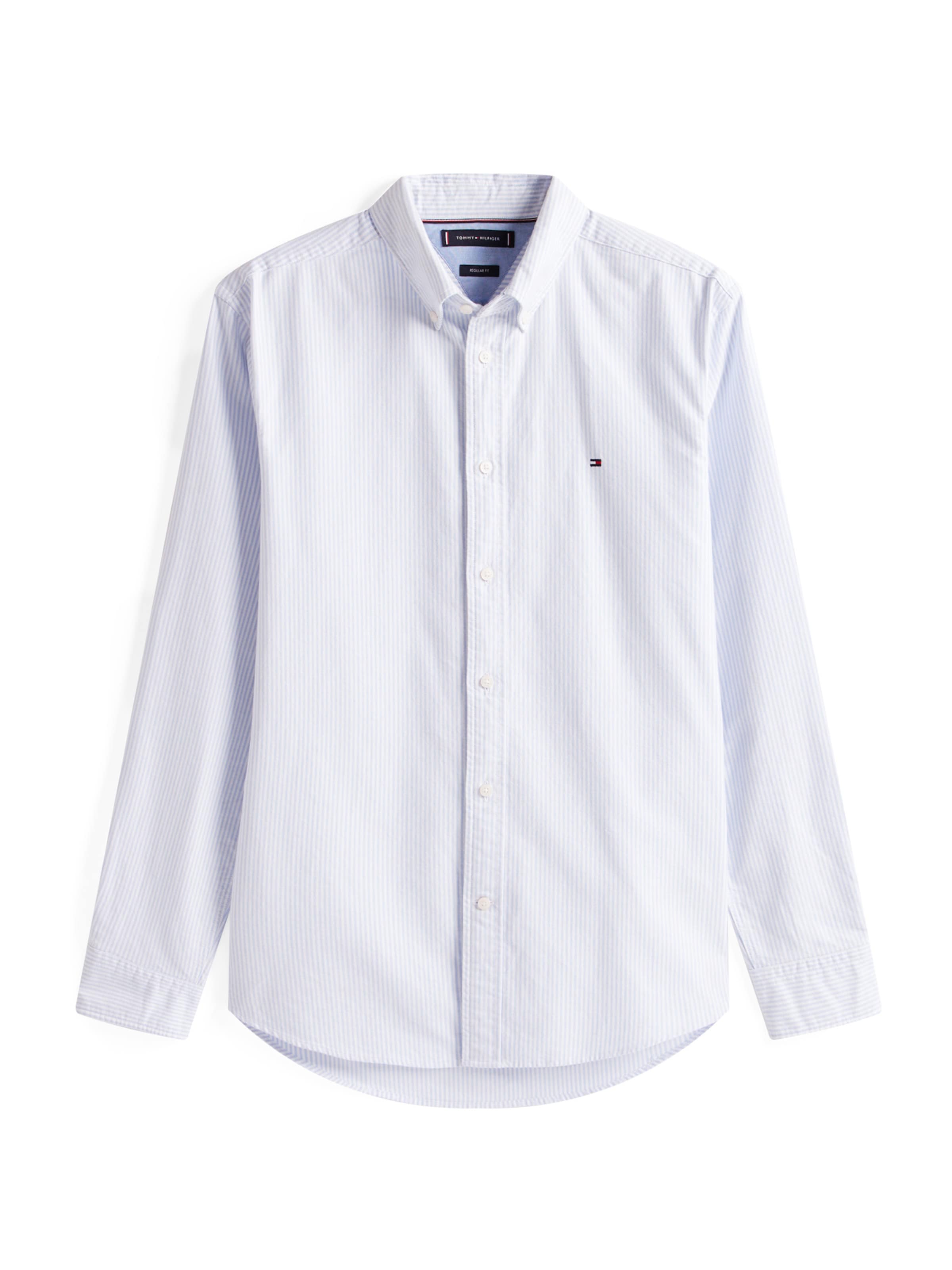 

TOMMY HILFIGER Рубашка на пуговицах 'HERITAGE' синего цвета, Regular fit